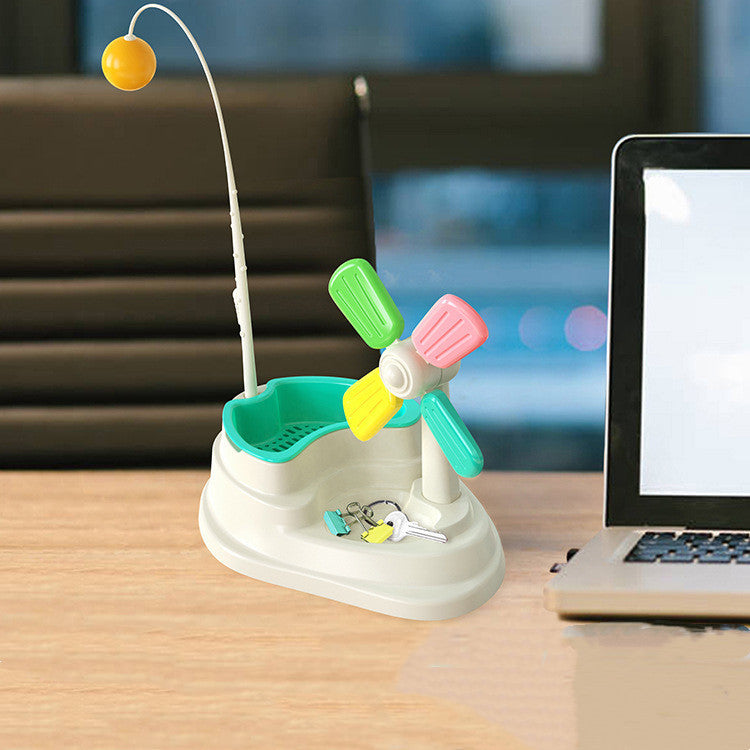 Katzenspielzeug mit Windrad & Katzenminze