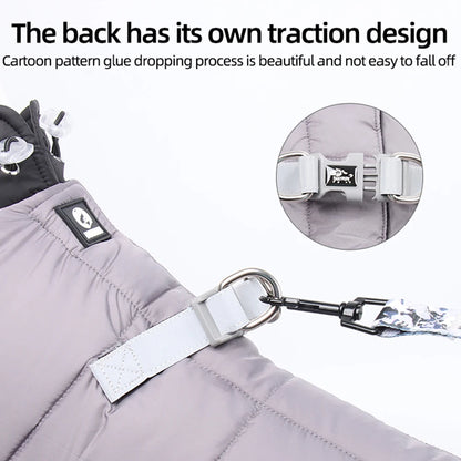 Wasserdichte Winterjacke für Hunde – Warm & Gefüttert für Chihuahua, Bulldogge & Mops