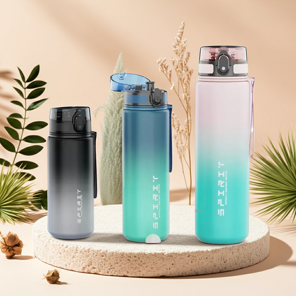 XXL Sport-Trinkflasche 1L – Auslaufsicher & BPA-frei für Gym & Outdoor