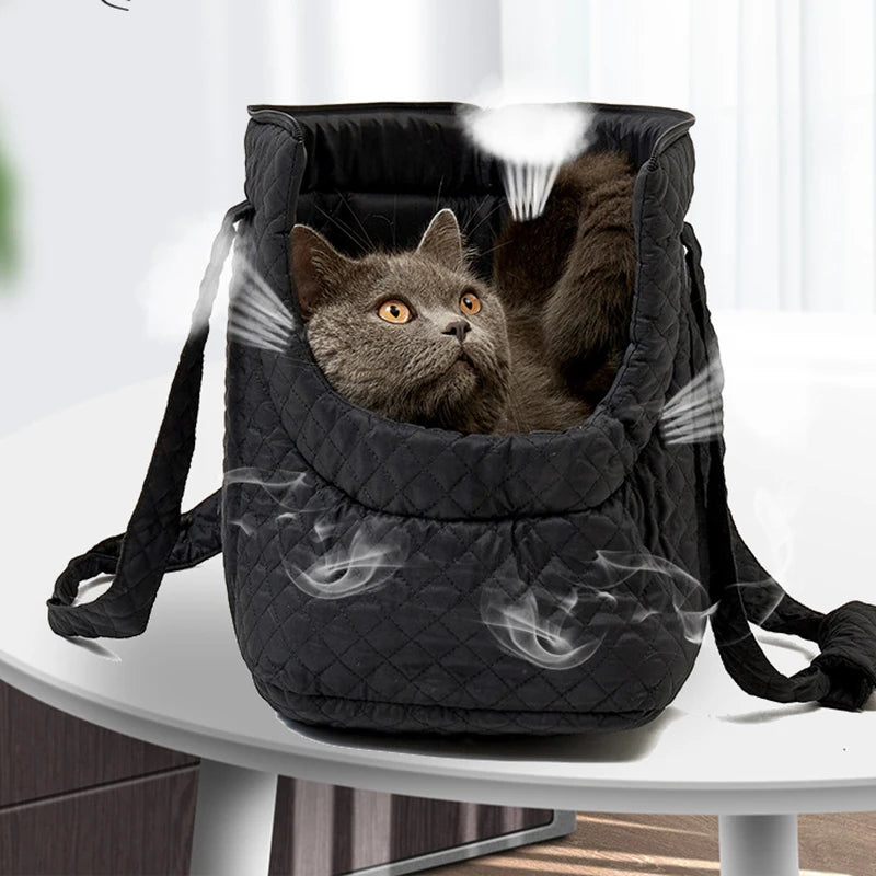 Haustier-Handtasche Katzen - Gesteppte Schultertasche für Herbst & Winter