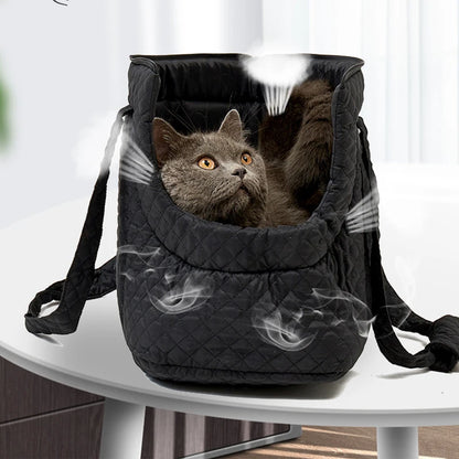 Haustier-Handtasche Katzen - Gesteppte Schultertasche für Herbst & Winter