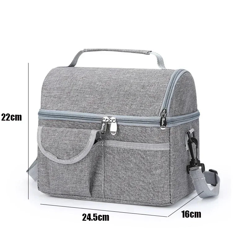 Isolierte Lunchtasche 8L – Kühltasche für Arbeit, Schule & Picknick