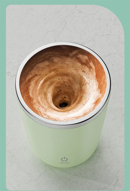 Elektrischer Selbstrührender Kaffeebecher 350ml – Automatisch, wiederaufladbar & magnetisch