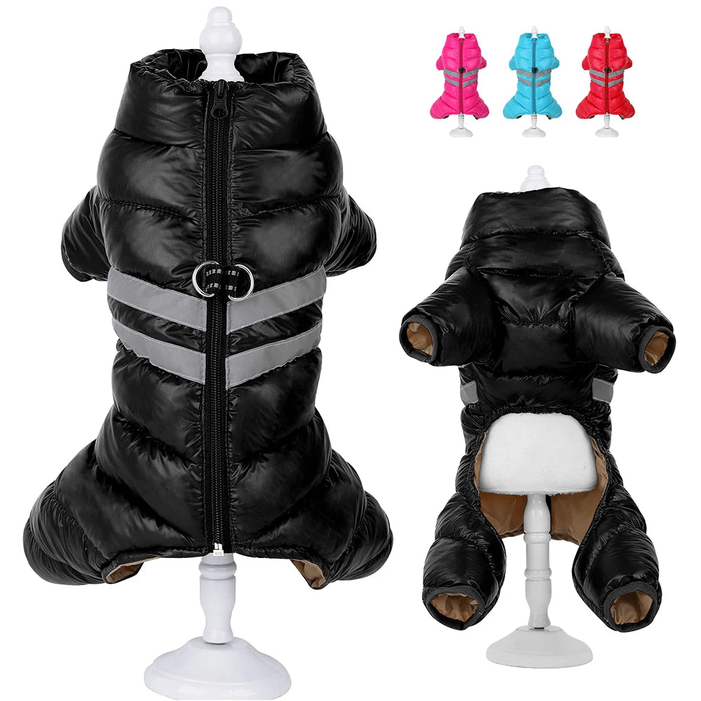 Wasserfeste Winterjacke für Hunde – warm, reflektierend & winddicht