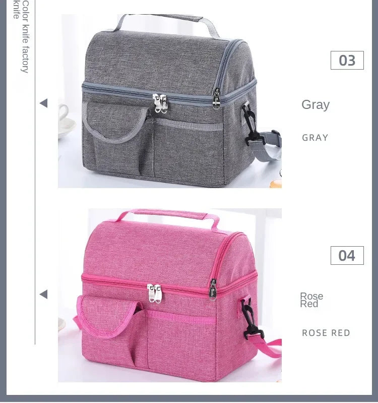 Isolierte Lunchtasche 8L – Kühltasche für Arbeit, Schule & Picknick