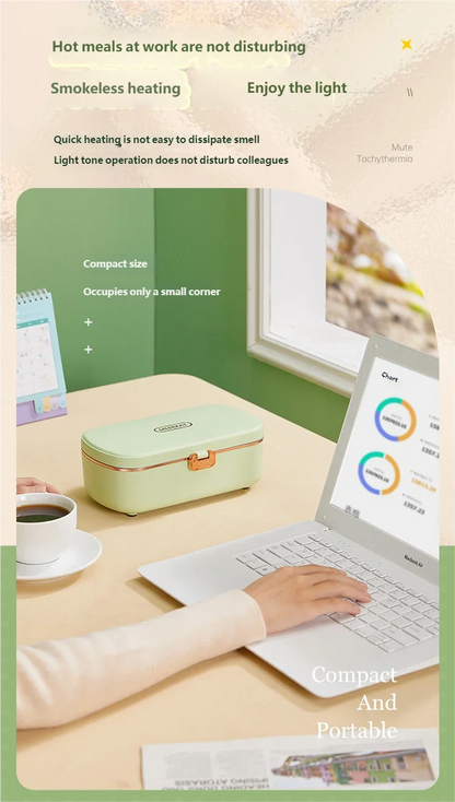 Elektrische Lunchbox Edelstahl - Warmhaltebox für Büro & Unterwegs