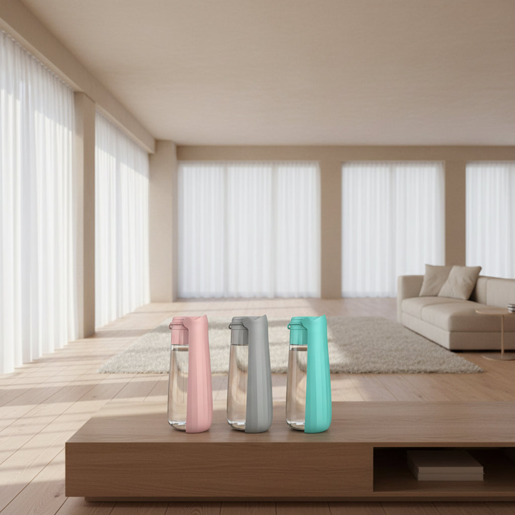 Portable Hundetrinkflasche 550 ml – Faltbar, Auslaufsicher & Ideal für Outdoor-Aktivitäten