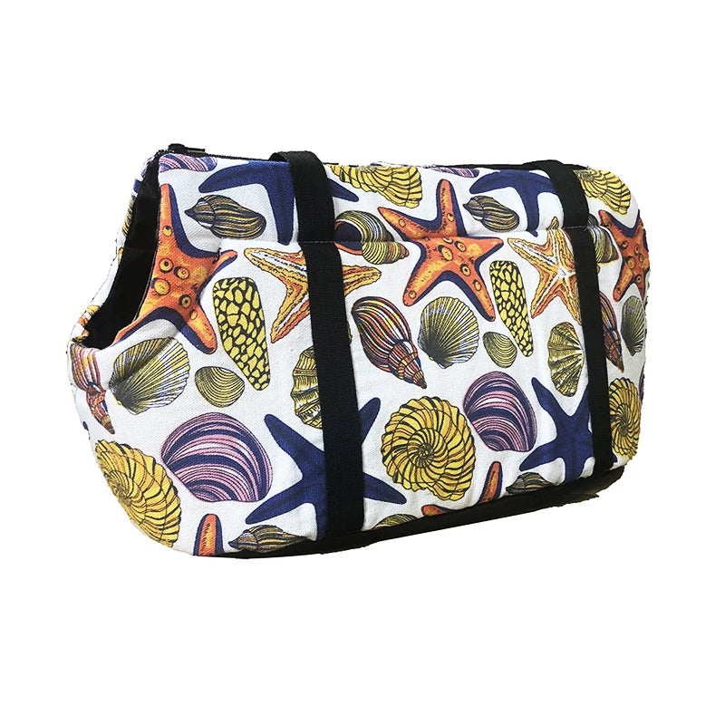 Bolsa bandolera portátil para perros y gatos pequeños: bandolera transpirable con diseño de sandía