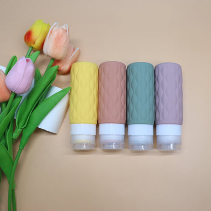 100ml Reiseflasche Silikon - Nachfüllbar & Auslaufsicher für Handgepäck