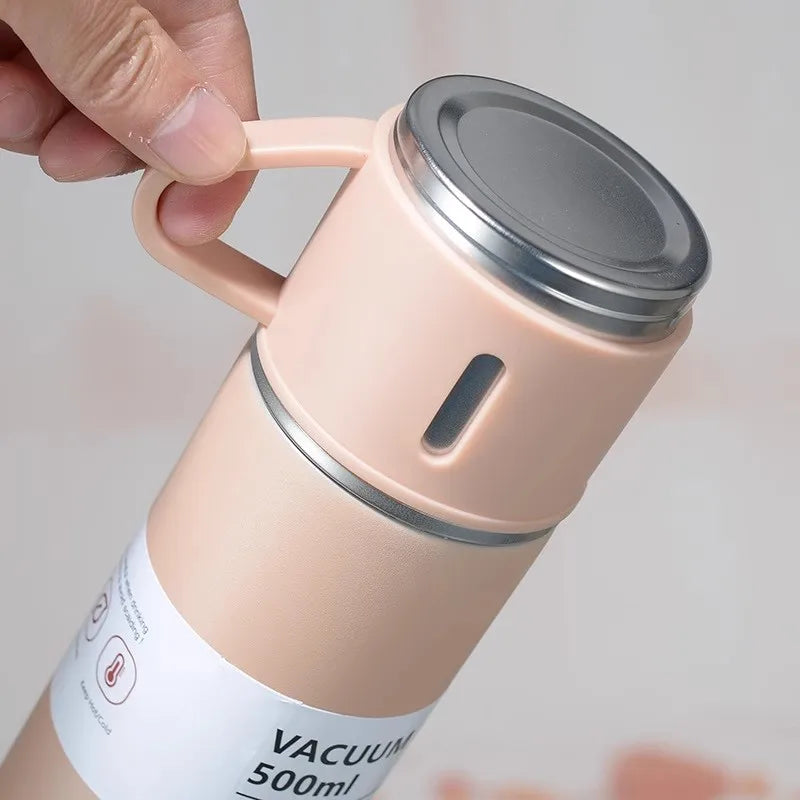 Thermoflasche 500ml Edelstahl - Vakuumisoliert für Kaffee & Tee