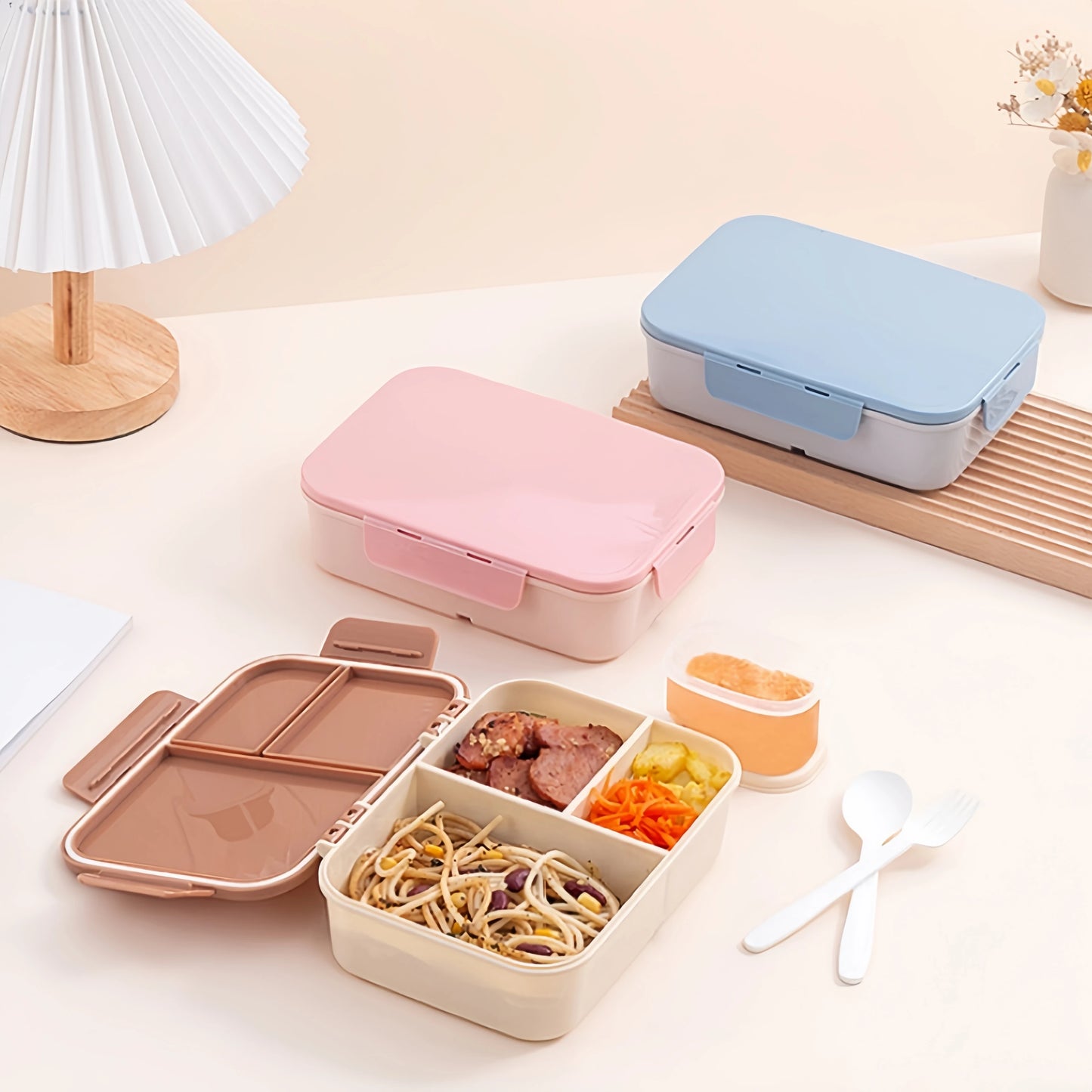 Lunchbox 1200ml Auslaufsicher - Flip-Top Bento Box für Büro & Outdoor