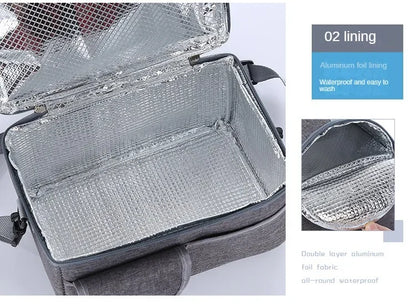 Isolierte Lunchtasche 8L – Kühltasche für Arbeit, Schule & Picknick