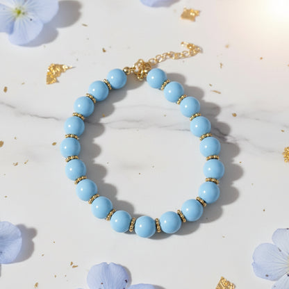 Buntes Perlen-Halsband für Hunde & Katzen – Handgefertigt, verstellbar & edles Design