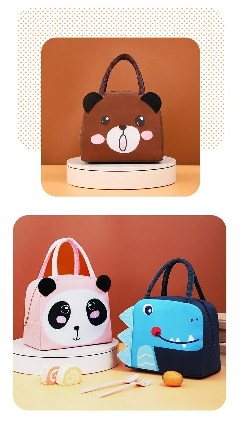 Isolierte Lunchbox-Tasche Kinder - 3D Cartoon Thermotasche für Schule