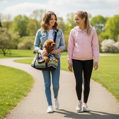 Bolsa bandolera portátil para perros y gatos pequeños: bandolera transpirable con diseño de sandía