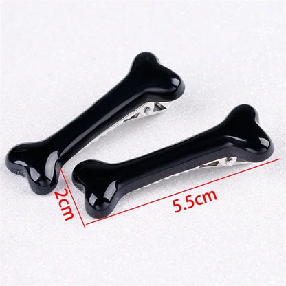 Hunde Haarspange in Knochenform – Stylische Fellhaar-Clips für Hunde & Katzen