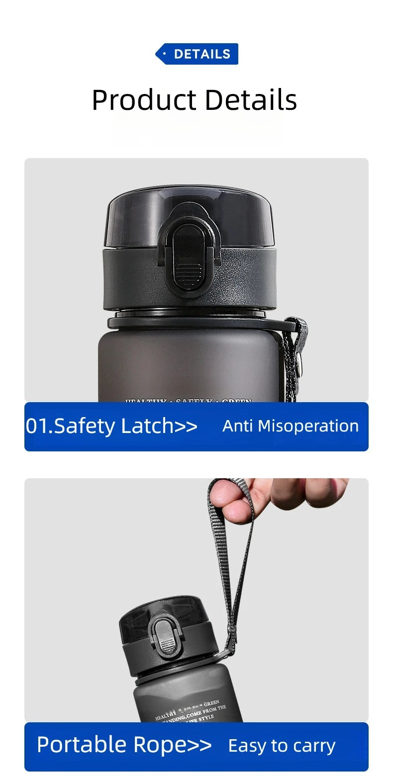 BPA-freie Sport-Trinkflasche 400ml/560ml – Auslaufsicher für Wandern, Fitness & Outdoor