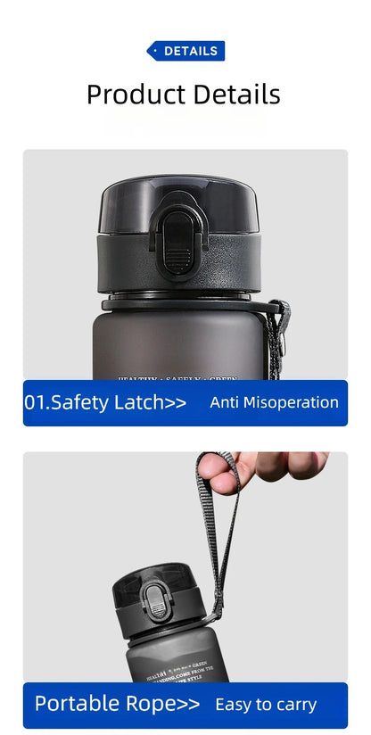 BPA-freie Sport-Trinkflasche 400ml/560ml – Auslaufsicher für Wandern, Fitness & Outdoor