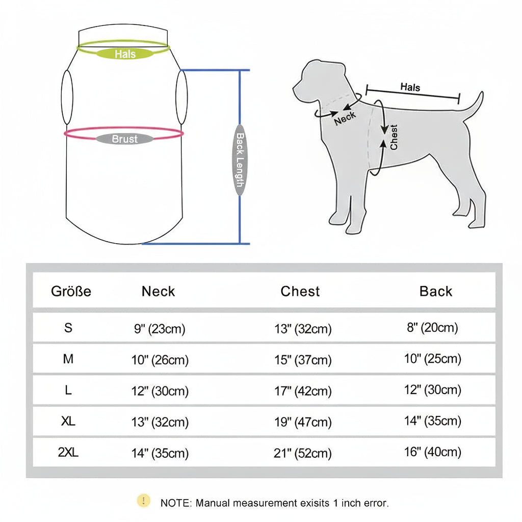 Wasserfester Hundemantel für kleine Hunde | Warm & weich | Winterjacke