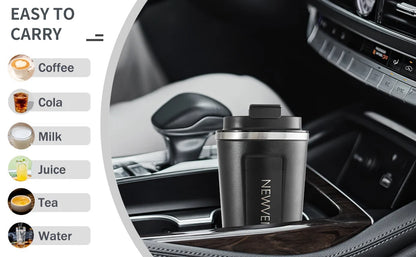 Edelstahl Thermobecher 510ml mit LED Temperaturanzeige – Auslaufsicher to go