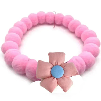 Haustier-Halstuch mit Pompons - Niedliches Halsband für Hunde & Katzen