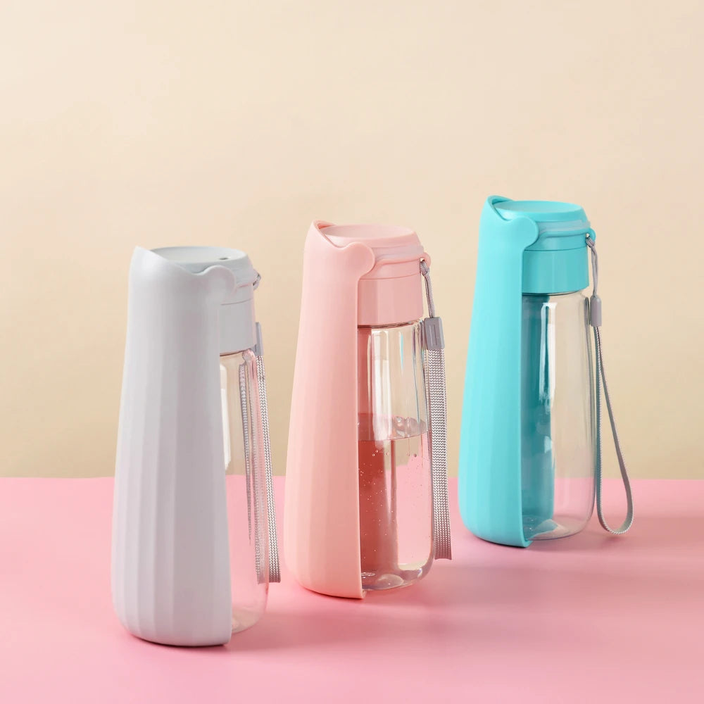 Portable Hundetrinkflasche 550 ml – Faltbar, Auslaufsicher & Ideal für Outdoor-Aktivitäten