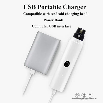Elektrischer Krallenschneider für Hunde & Katzen - USB Aufladbar mit LED-Licht & Leise