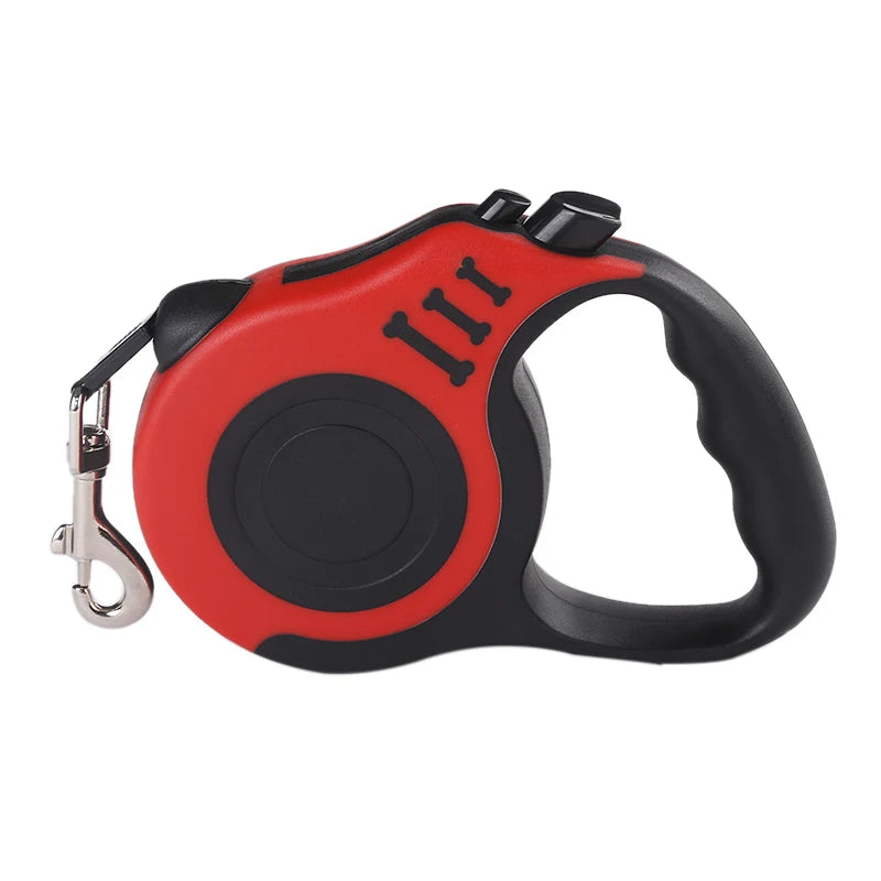 Retractable Nylon Dog Leash 3m/5m – Strong, Tangle-Free Lead for Small, Medium & Large Dogs