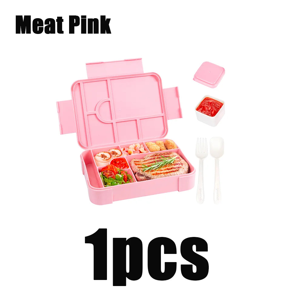 Bento Lunchbox 1330ml - Auslaufsicher mit Fächern für Büro & Schule