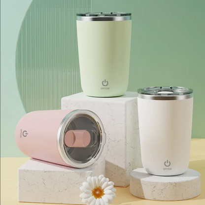 Elektrischer Selbstrührender Kaffeebecher 350ml – Automatisch, wiederaufladbar & magnetisch