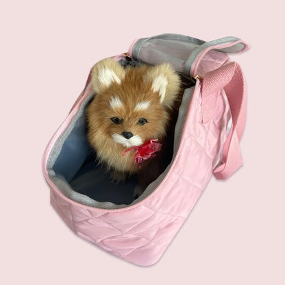 Haustier-Schultertasche Klein - Atmungsaktiv für Hunde & Katzen bis 4kg