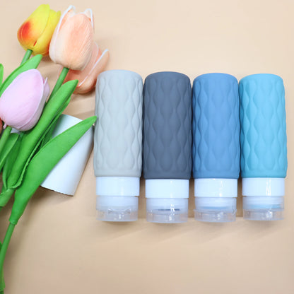 100ml Reiseflasche Silikon - Nachfüllbar & Auslaufsicher für Handgepäck