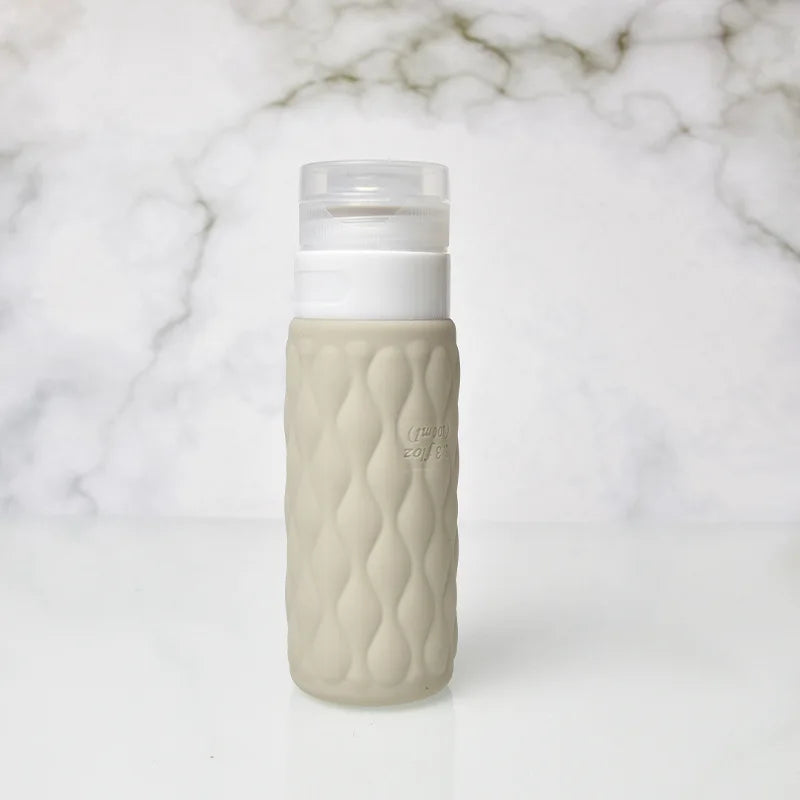 100ml Reiseflasche Silikon - Nachfüllbar & Auslaufsicher für Handgepäck