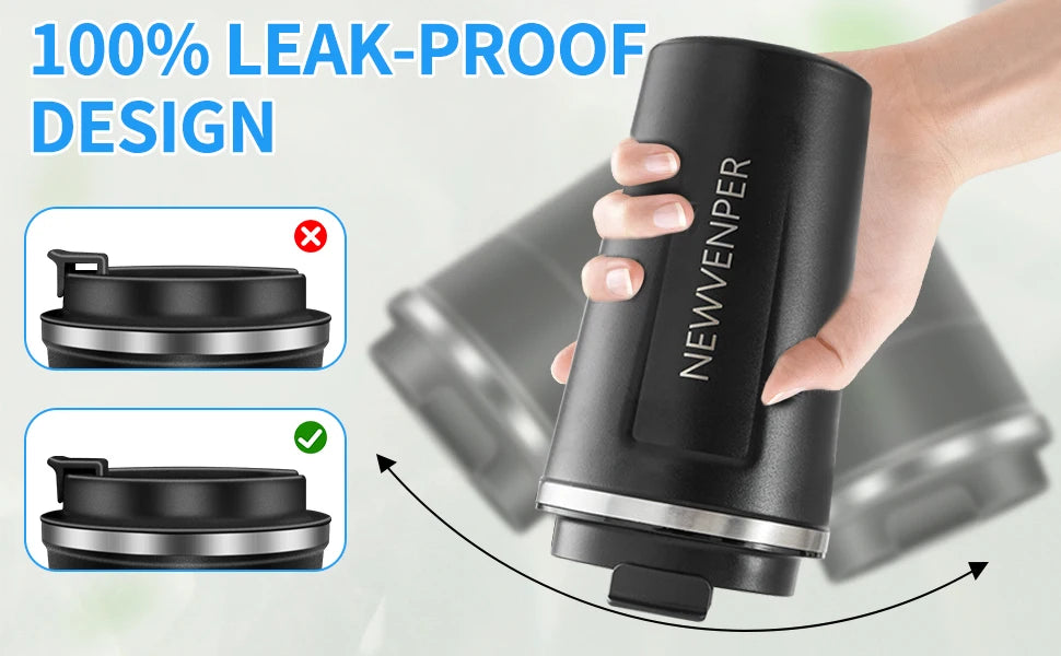 Edelstahl Thermobecher 510ml mit LED Temperaturanzeige – Auslaufsicher to go