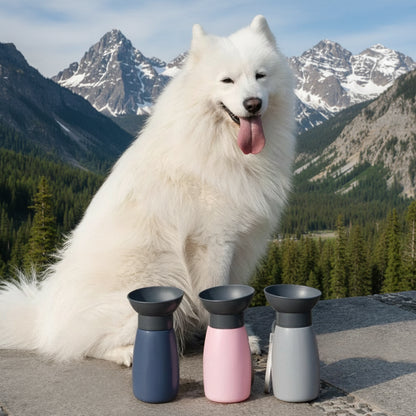 600ml Hunde-Trinkflasche für unterwegs – Tragbarer Reisenapf für Hunde & Katzen