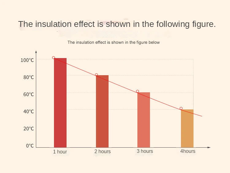 Thermische Edelstahl Lunchbox - Doppelwandig isoliert für Büro & Schule