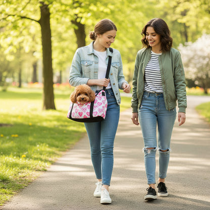 Bolsa bandolera portátil para perros y gatos pequeños: bandolera transpirable con diseño de sandía