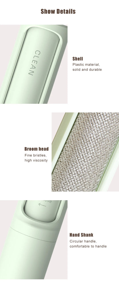 2-in-1 Pet Hair Remover Lint Roller - Reusable &amp; Self-Cleaning for Clothes &amp; Furniture