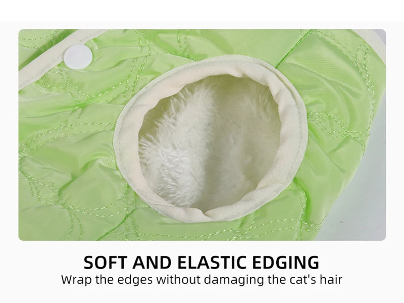 Warme Winterweste für Katzen und kleine Hunde – wasserabweisend, weich gefüttert, ideal für kalte Tage