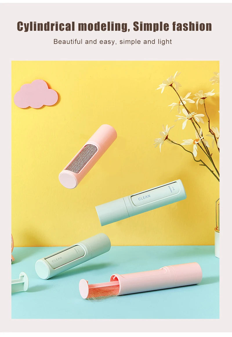 2-in-1 Pet Hair Remover Lint Roller - Reusable &amp; Self-Cleaning for Clothes &amp; Furniture