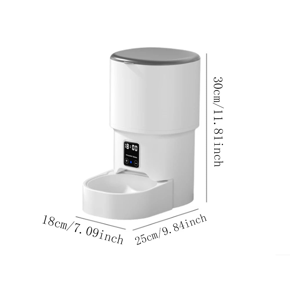 Automatischer Futterautomat 4L mit WIFI & Kamera - App-Steuerung für Katzen & Hunde