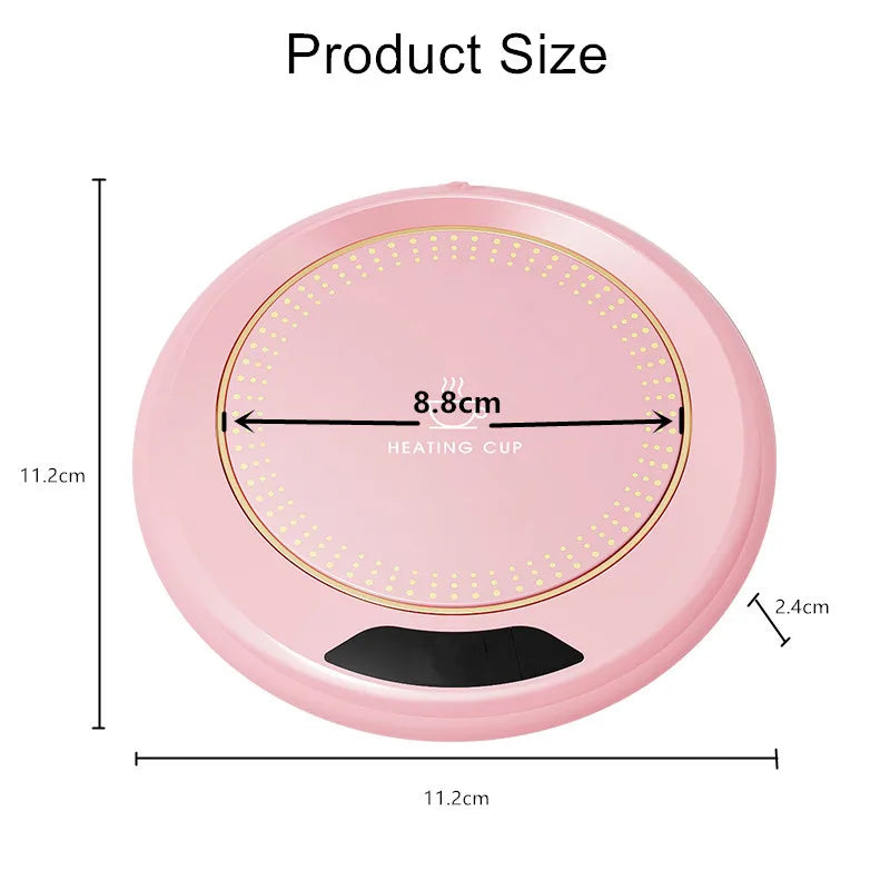 Calentador de tazas USB - Mantiene las bebidas a 55 °C - 3 configuraciones de temperatura