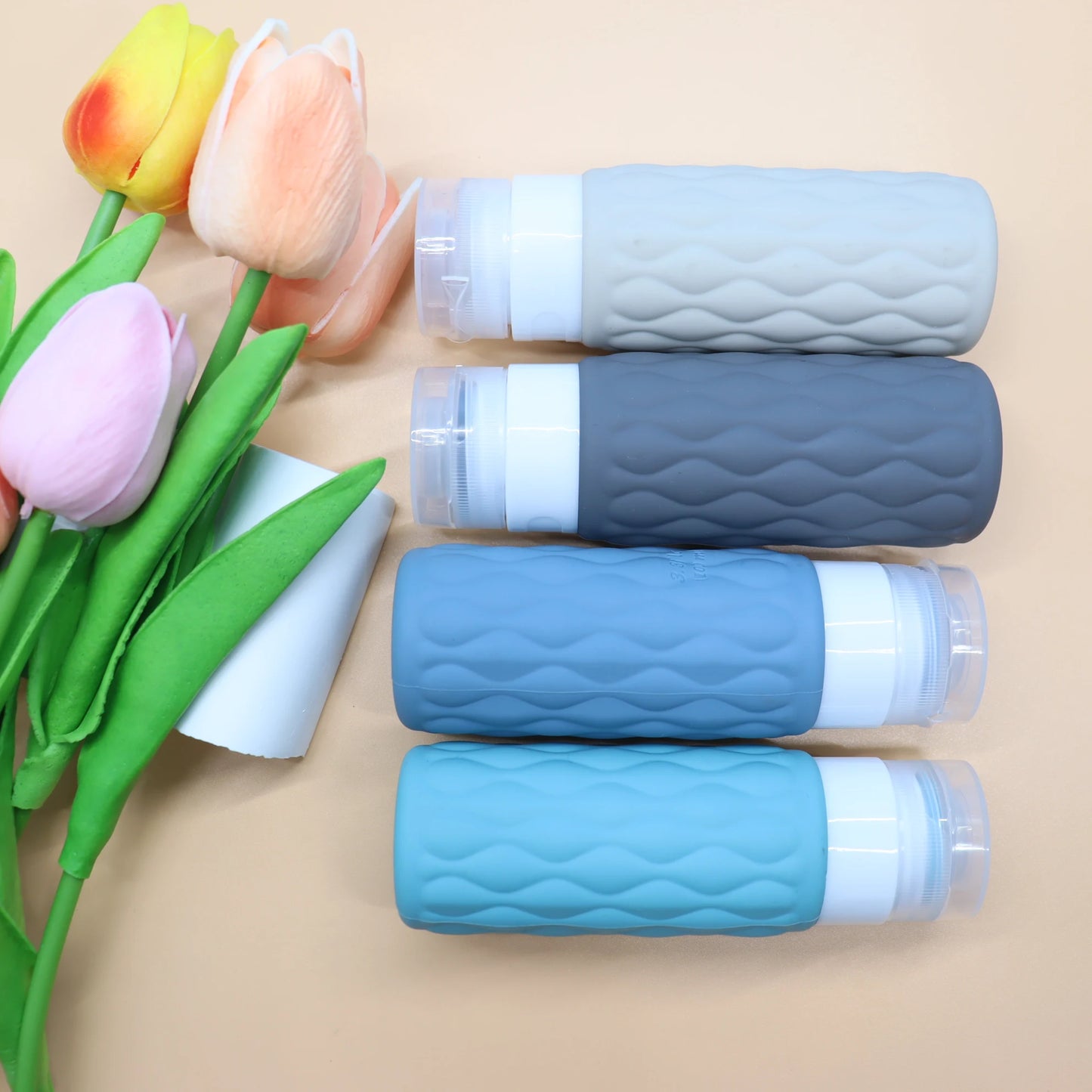 100ml Reiseflasche Silikon - Nachfüllbar & Auslaufsicher für Handgepäck