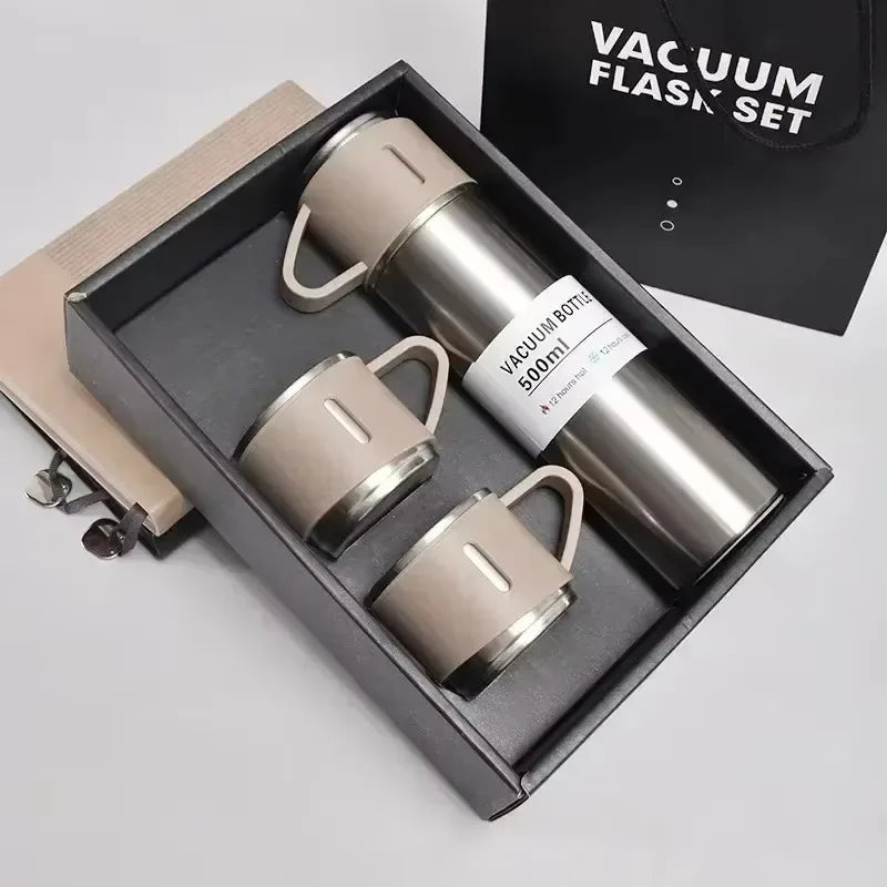 Thermoflasche 500ml Edelstahl - Vakuumisoliert für Kaffee & Tee
