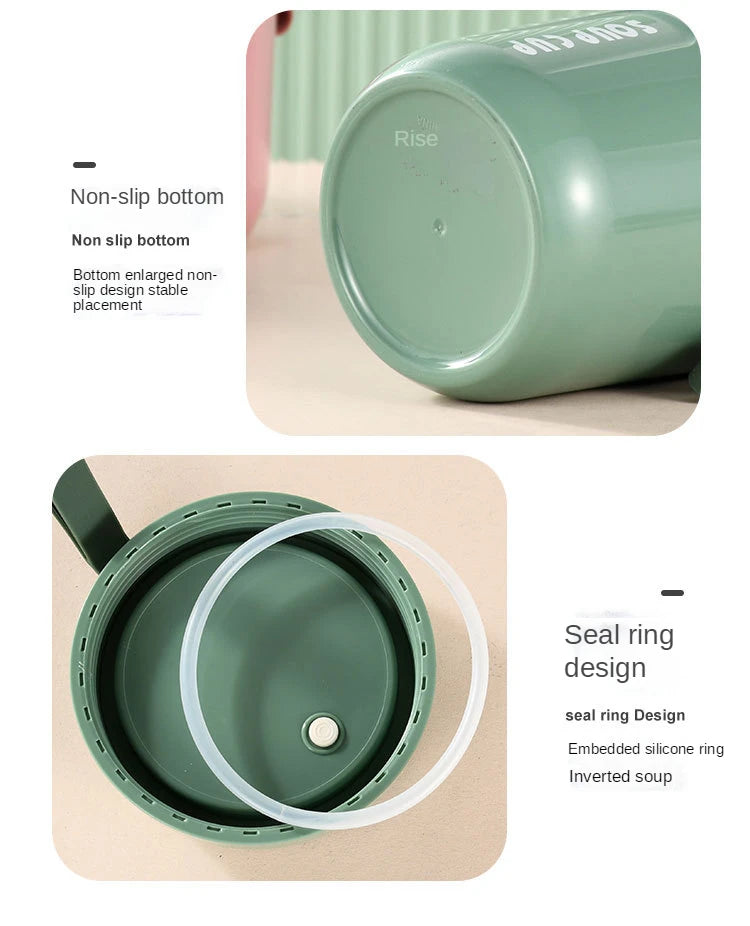 Thermische Edelstahl Lunchbox - Doppelwandig isoliert für Büro & Schule