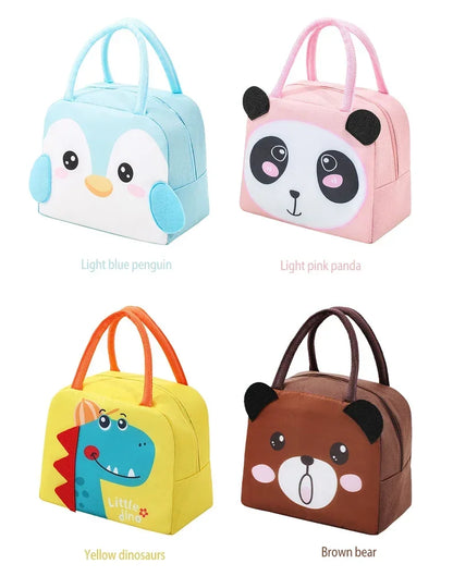 Isolierte Lunchbox-Tasche Kinder - 3D Cartoon Thermotasche für Schule