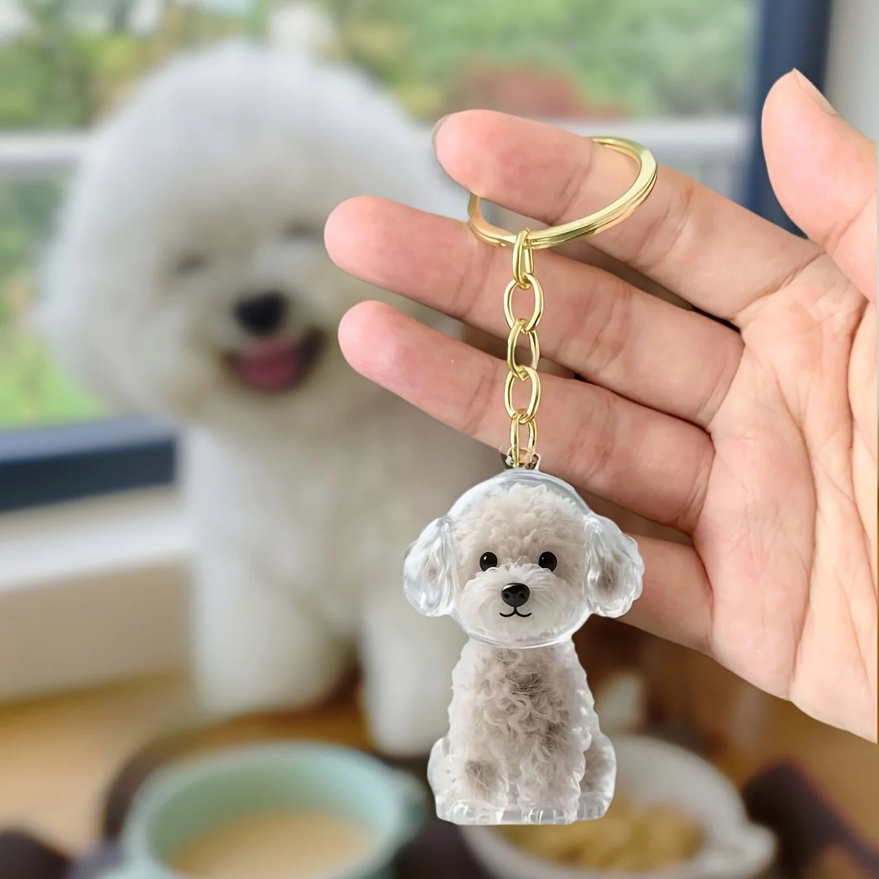 Niedlicher Katzen-Anhänger | Acryl Schlüsselanhänger in verschiedenen Katzen-Designs