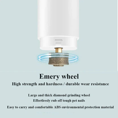 Elektrischer Krallenschneider für Hunde & Katzen - USB Aufladbar mit LED-Licht & Leise