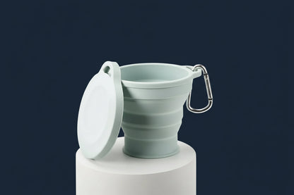 Faltbarer Silikonbecher 350ml - Ultraleicht & Platzsparend für Camping, Reisen & Outdoor