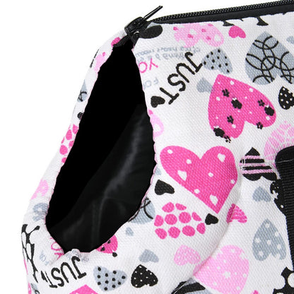 Bolsa bandolera portátil para perros y gatos pequeños: bandolera transpirable con diseño de sandía